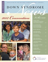 In this issue - National Down Syndrome Congress