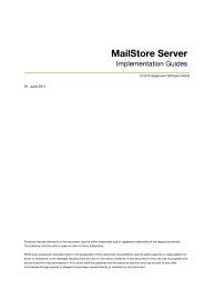 MailStore Server - MailStore Help