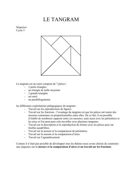 LE TANGRAM - Peysseri