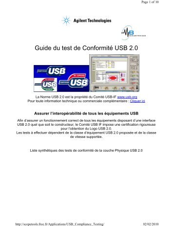 Test de conformitÃ© USB2.0 - MB Electronique