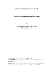 vade-mecum des criquets du sahel - Les criquets ravageurs - Cirad