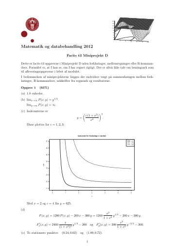 Facits til Miniprojekt D