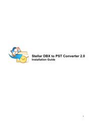 DBX To PST Converter V1.1 - Stellar Data Recovery