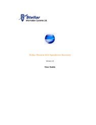 User Manual - Stellar Data Recovery