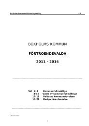 förtroendevalda 2011-2014. - Boxholms kommun