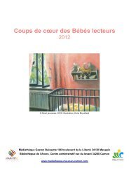 Coup de coeur Des bÃ©bÃ©s et des livres - MÃ©diathÃ¨ques de Mauguio ...