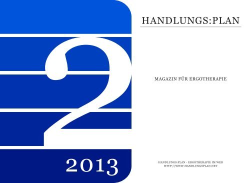 handlungs:plan-Magazin Ausgabe 2-2013