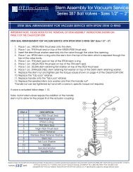 Stem Assembly for Vacuum Service - SVF Flow Controls, Inc.