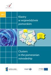 Klastry w wojewÃ³dztwie pomorskim Clusters in the ... - Portal Innowacji