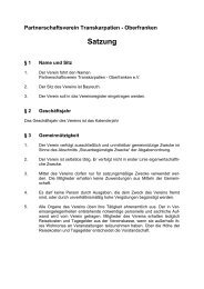 Beschlossene Vereinssatzung - partner.bezirk-oberfranken.de