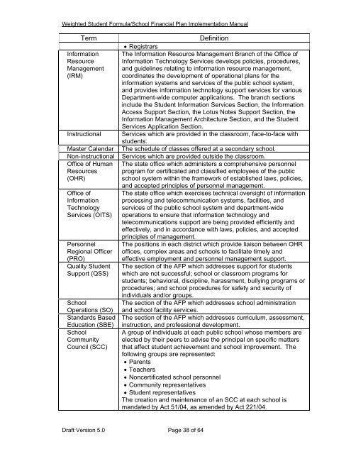 2007-08 WSF Implementation Manual - reach