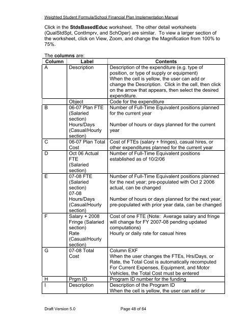 2007-08 WSF Implementation Manual - reach