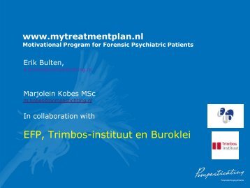 EFP, Trimbos-instituut en Buroklei