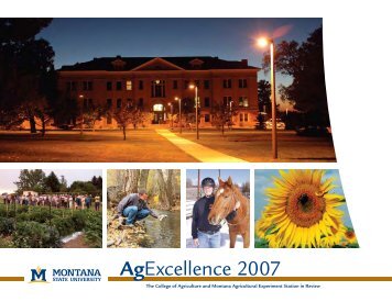 AgExcellence 2007 - College of Agriculture - Montana State University