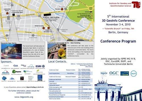 Conference Program - 3D GeoInfo Conference 2010