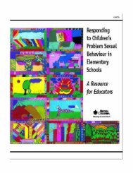Responding to Children's Problem Sexual Behavior in ... - Education