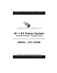 N+1 DC Power System - Samlex America Inc.