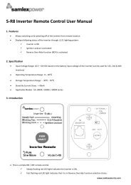 S-R8 Inverter Remote Control User Manual - DonRowe.com