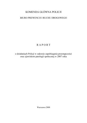 Pobierz raport (plik PDF - 1,5 MB) - Policja.pl