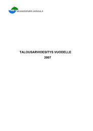 TALOUSARVIOESITYS VUODELLE 2007 - Niuvanniemen sairaala