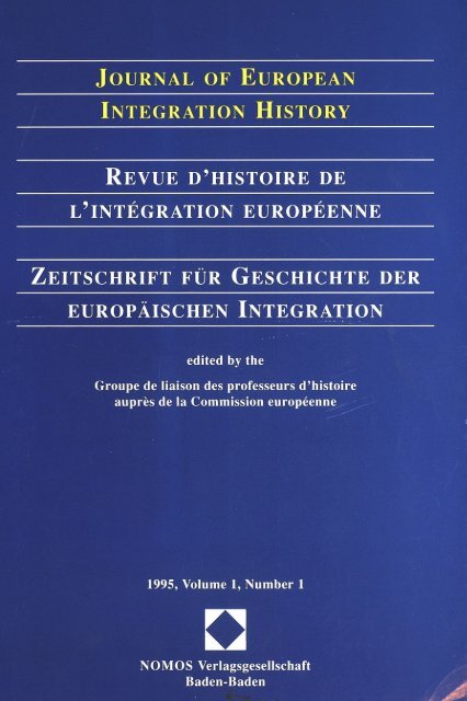 number 1 - Centre d'études et de recherches européennes Robert ...