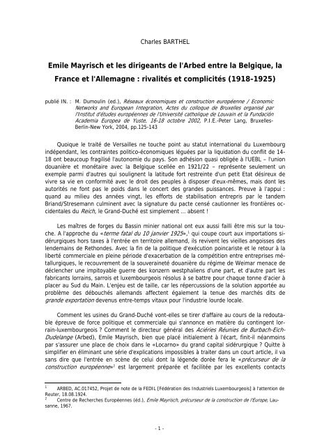 Français (pdf, 161Ko) - Centre d'études et de recherches ...