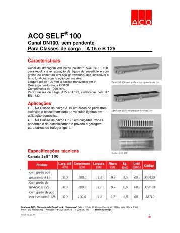 ACO SELF 100 - lusitana aco