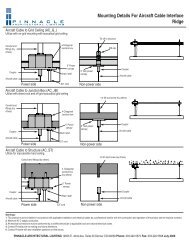 Mounting Details For Aircraft Cable Interface Ridge - Pinnacle ...