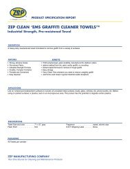 zep clean 'ems graffiti cleaner towels - Sgiindustries.com