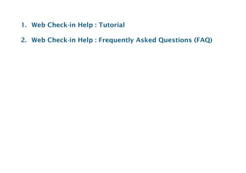 1 Web Check In Help Malaysia Airlines