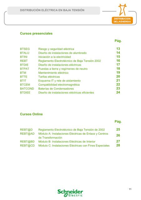 CatÃ¡logo de formaciÃ³n 2012 - Schneider Electric