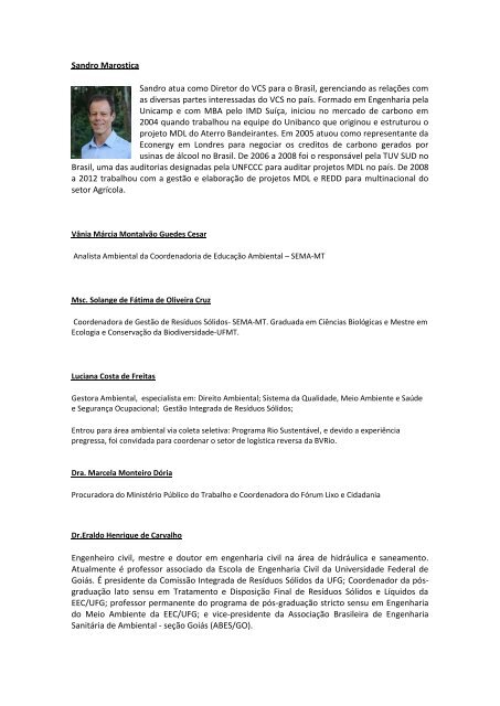 curriculum dos palestrantes - Sema-MT