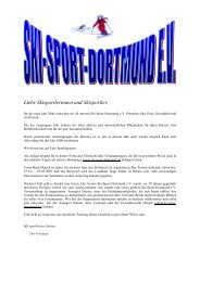 Liebe Skisportlerinnen und Skisportler, - Ski-Sport-Dortmund e.V.