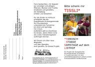 Tissli-Flyer Entwurf 2. Jahr - Hohbuchschule Reutlingen