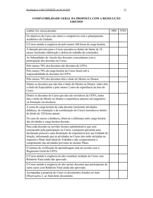 R E S O L U Ã Ã O : - Propesp - Universidade Federal do ParÃ¡