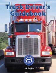 Truck Driver's Guidebook - Michigan Trucking Association