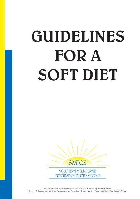 Guidelines for a Soft Diet