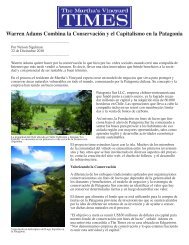 Warren Adams Combina la ConservaciÃ³n y el ... - Patagonia Sur