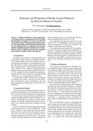 structure and properties of boride layers produced by electron beam ...