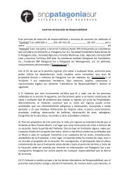 Contrato de ExenciÃ³n de Responsabilidad Este ... - Patagonia Sur