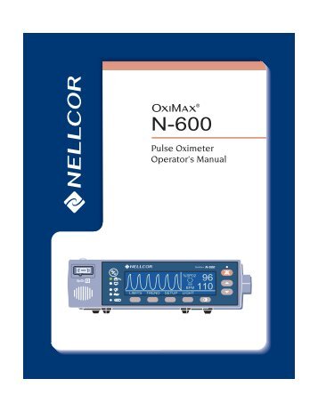 Nellcor N-600 Operator's Manual - Masimo