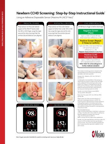 newborn CCHD Screening: Step-by-Step instructional ... - Masimo