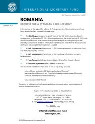 Romania: Request for a Stand-By Arrangement; IMF Country Report ...