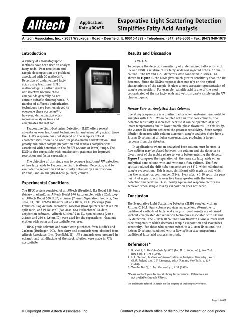 0045E Fatty Acid Analysis