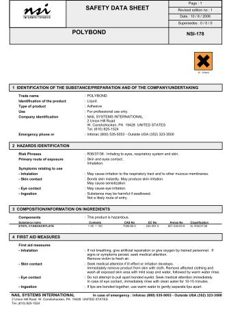 Polybond Adhesive - Nail Systems International (UK)