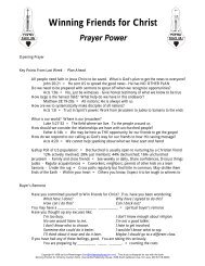 2 - Prayer Power - Teacher Notes - Bible Stories for Adults