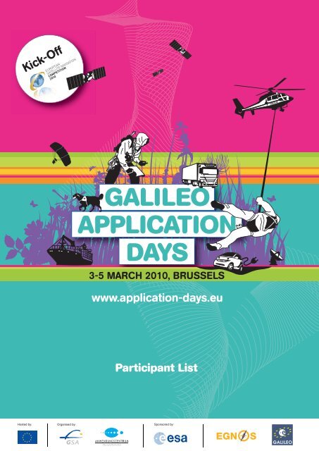 Participant List - Galileo Application Days 2010