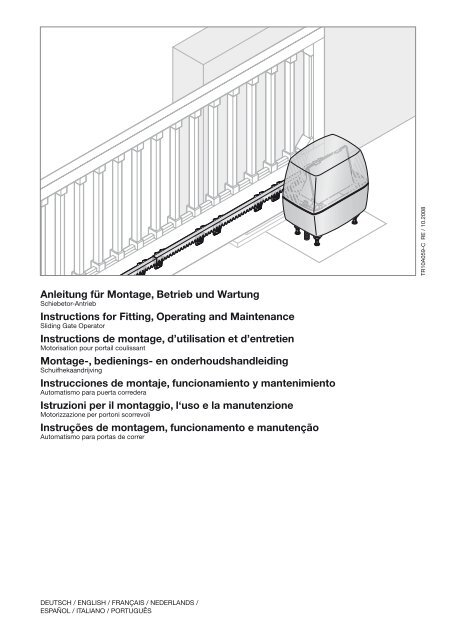 Automatismo para puerta corredera LineaMatic - HÃ¶rmann