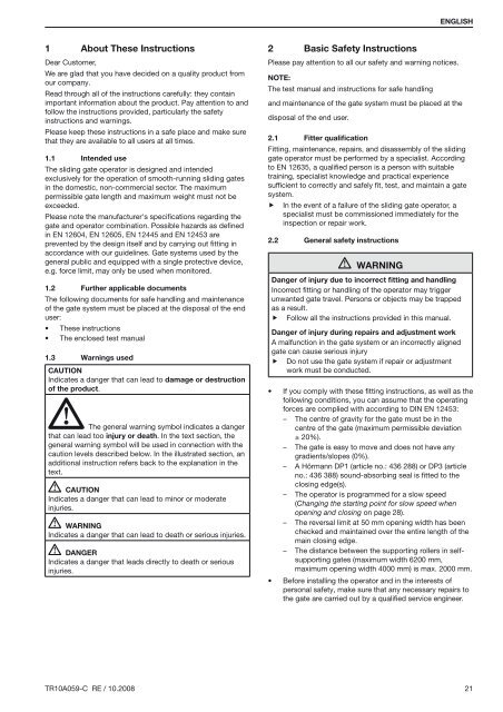 Automatismo para puerta corredera LineaMatic - HÃ¶rmann