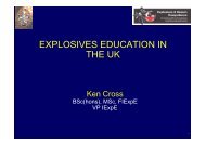 Explosives Education and Training in the UK ... - EU-Excert